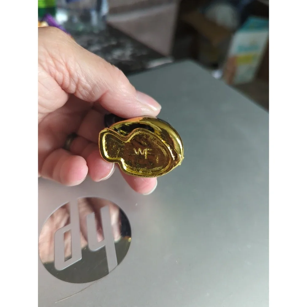 Black Cat Trinket Box Hinged Jeweled Collar Enameled  Heavy - Black Pink
